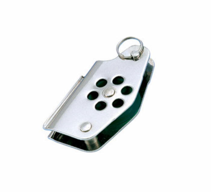 Wichard Stainless steel single block - Sheave 24 - V cleat & becket - Bosuns Boat