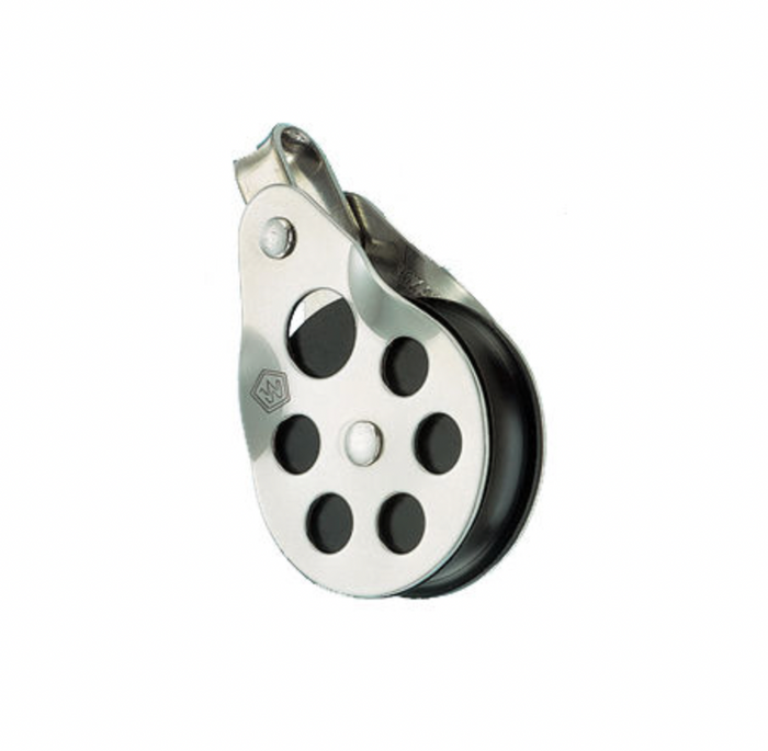 Wichard Stainless steel single block - Sheave 45 - Curved - For land-yacht - Bosuns Boat