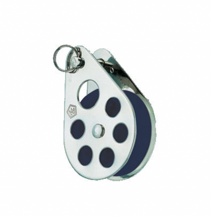 Wichard Stainless steel single block - sheave 45 - For mast step - Clevis pin - Bosuns Boat