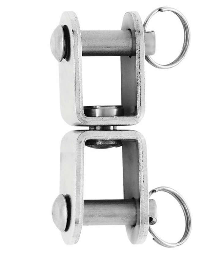 Wichard Swivel - Fork / Fork - Cambered plate - Length: 45 mm - Bosuns Boat