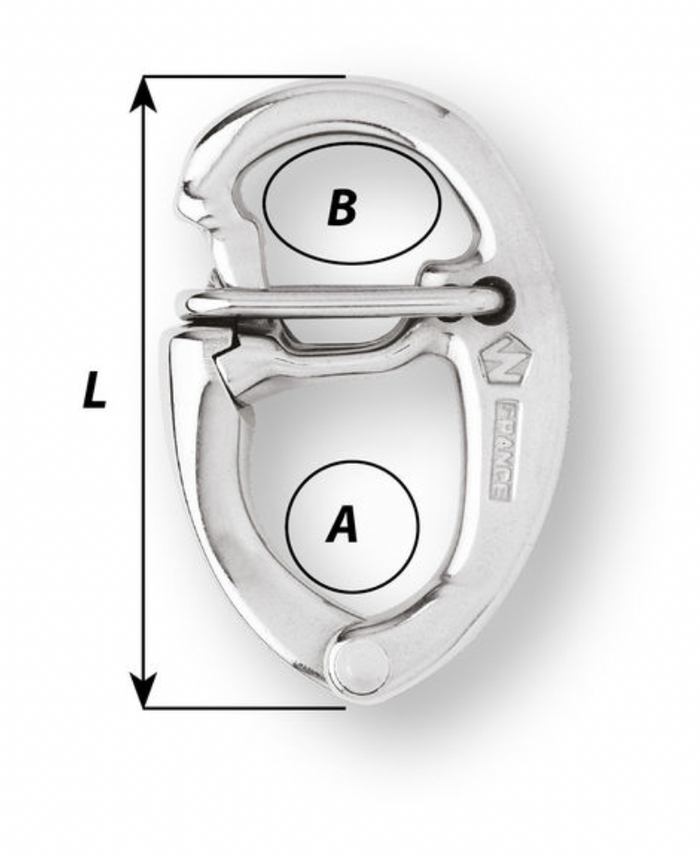 Wichard Tack snap shackle - Length: 70 mm - Bosuns Boat