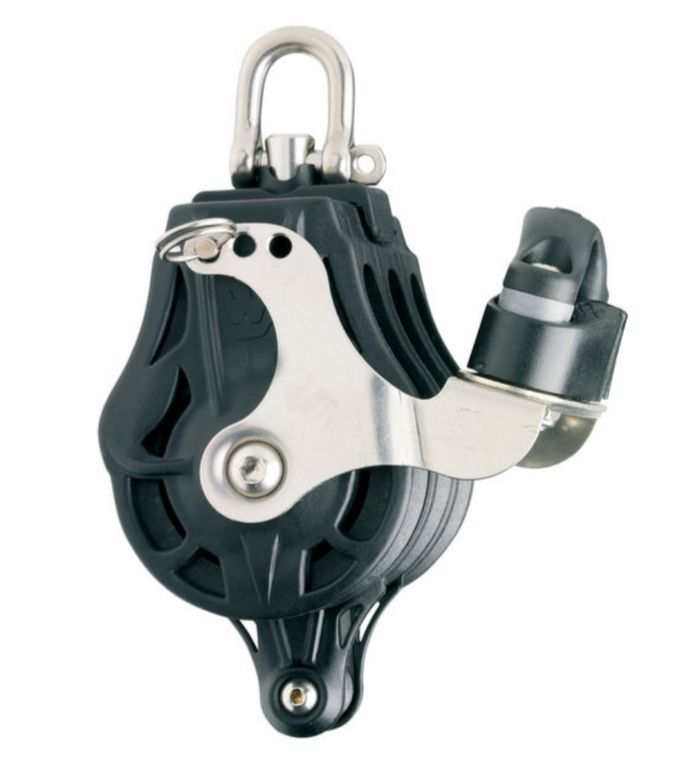Wichard Triple plain bearing block - Sheave 35 - Swivel head becket & cam