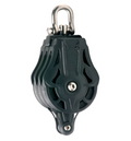 Wichard Triple plain bearing block - Sheave 55 - Swivel head & becket - Bosuns Boat