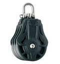 Wichard Triple plain bearing block - Sheave 55 - Swivel head - Bosuns Boat