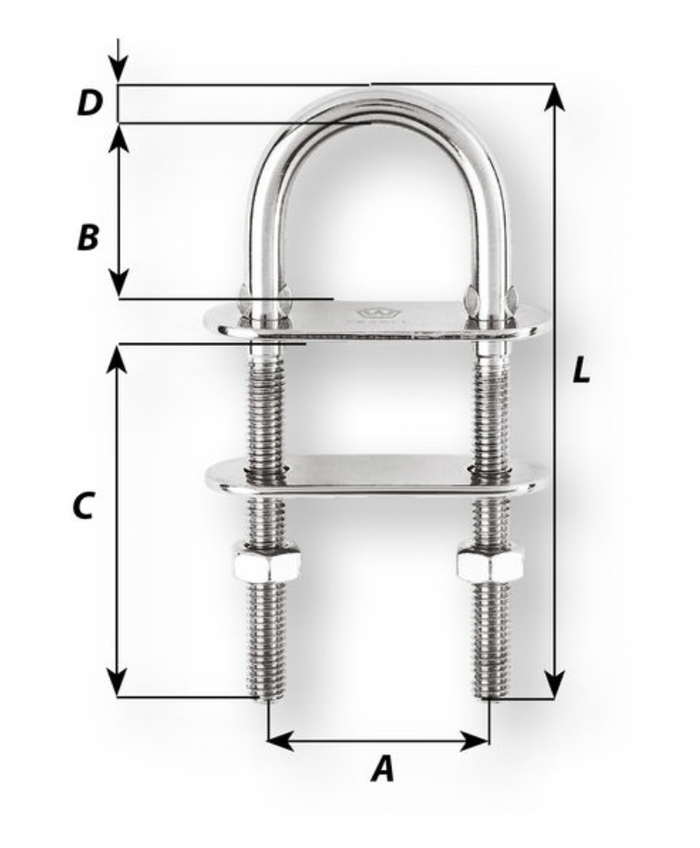 Wichard U-bolt various sizes - Bosuns Boat