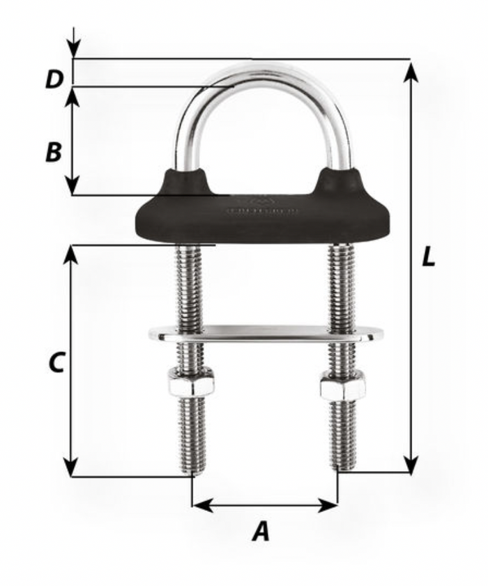 Wichard Watertight U-bolt - - Bosuns Boat