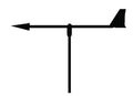 Wind Indicator - Optimist 200mm vane length RWB1086