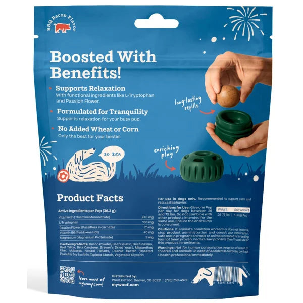 Woof Pupsicle BBQ Calming Pops Refill Dog Treats