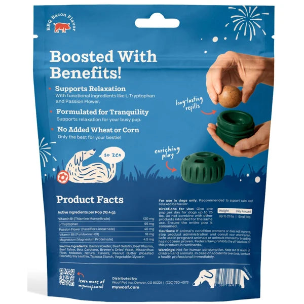 Woof Pupsicle BBQ Calming Pops Refill Dog Treats