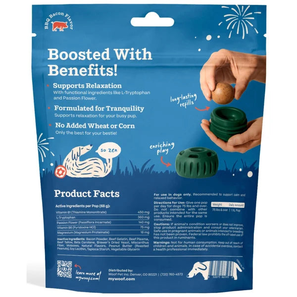 Woof Pupsicle BBQ Calming Pops Refill Dog Treats