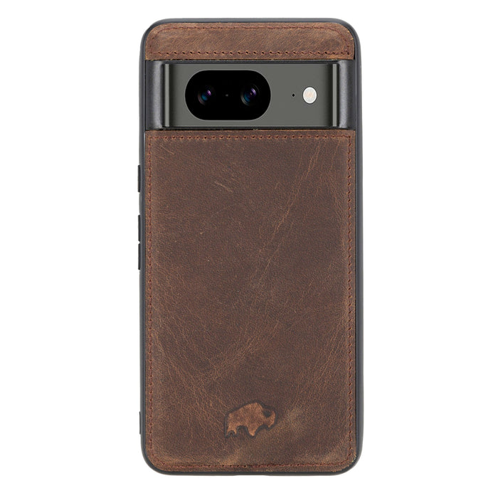 York Leather Google Pixel 8 Case, Distressed Coffee - BlackBrook Case
