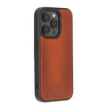 York Leather iPhone 15 Pro MagSafe Case, Burnished Tan - BlackBrook Case