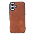 York Leather iPhone 16 Plus MagSafe Case, Golden Brown - BlackBrook Case
