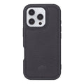 York Leather iPhone 16 Pro MagSafe Case, Pebble Black - BlackBrook Case
