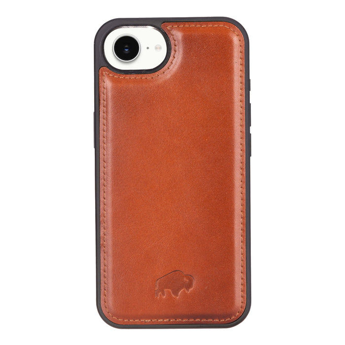 York Leather iPhone 16e MagSafe Case, Burnished Tan - BlackBrook Case
