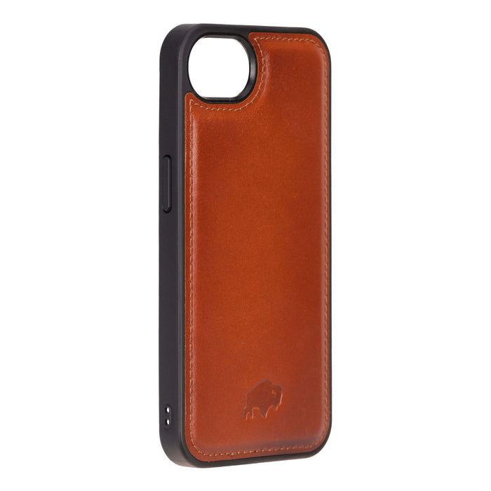York Leather iPhone 16e MagSafe Case, Burnished Tan - BlackBrook Case