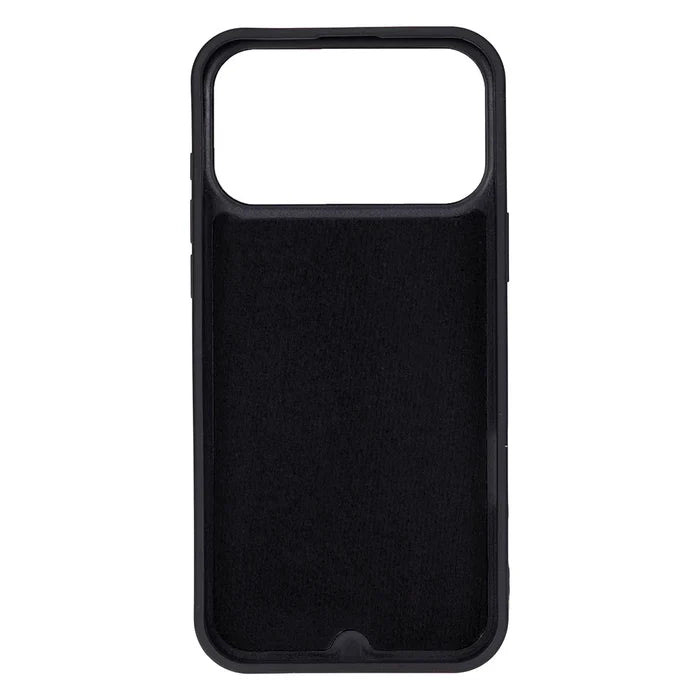York Leather iPhone 18 Pro MagSafe Case, Rustic Black - BlackBrook Case