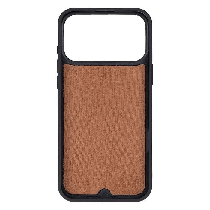 York Leather iPhone 18 Pro MagSafe Case, Saddle Brown - BlackBrook Case