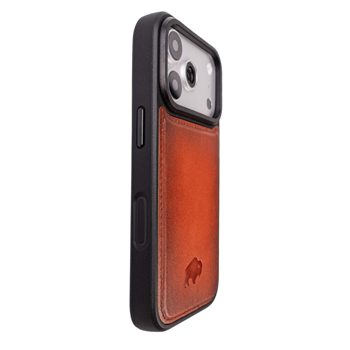 York Leather iPhone 18 Pro Max MagSafe Case, Burnished Tan - BlackBrook Case