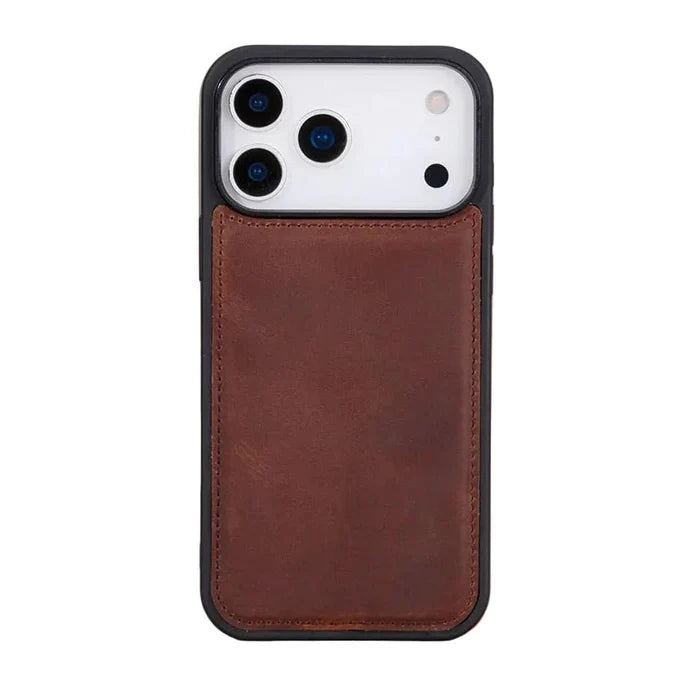 York Leather iPhone 18 Pro Max MagSafe Case, Saddle Brown - BlackBrook Case