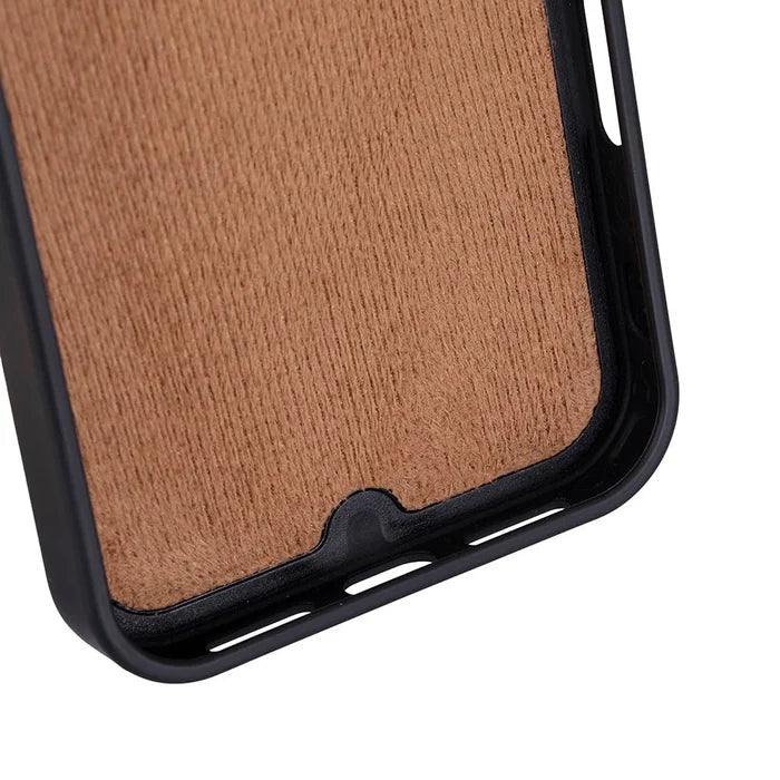 York Leather iPhone 18 Pro MagSafe Case, Rustic Tan - BlackBrook Case