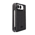 York Leather MagSafe Snap-On Case for iPhone Duo, Pebble Black - BlackBrook Case