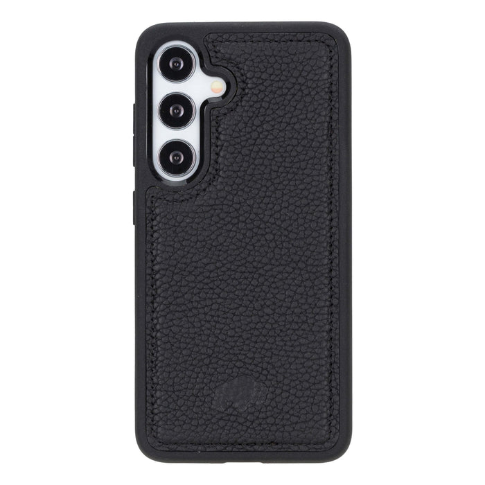 York Leather Samsung S24 Case, Pebble Black - BlackBrook Case