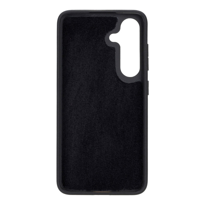 York Leather Snap-On Case - Galaxy S24, Pebble Black - BlackBrook Case