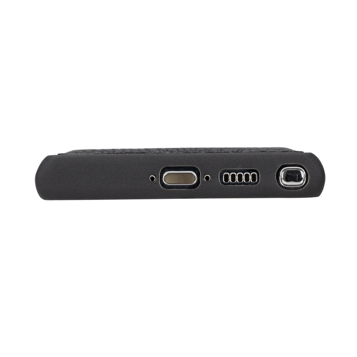 York Leather Snap-On Case - Galaxy S24 Plus, Pebble Black - BlackBrook Case