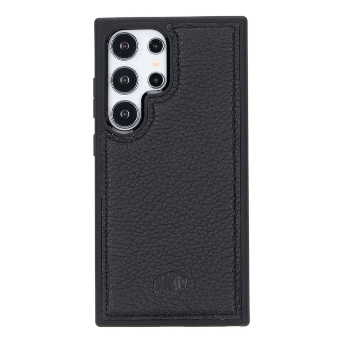York Leather Samsung S24 Ultra Case, Pebble Black - BlackBrook Case