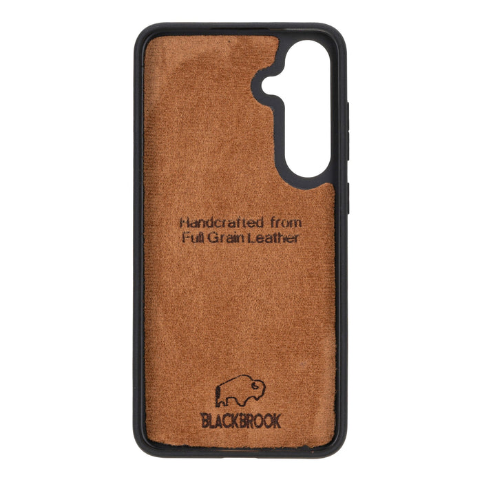 York Leather Snap-On Case – Galaxy S25 Plus, Burnished Tan - BlackBrook Case