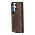 York Leather Samsung S25 Ultra Case, Distressed Coffee - BlackBrook Case