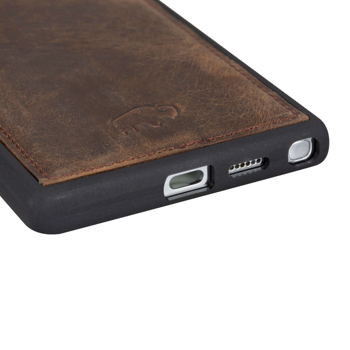 York Leather Samsung S25 Ultra Case, Distressed Coffee - BlackBrook Case