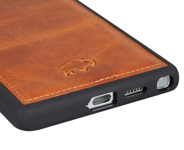 York Leather Snap-On Case – Galaxy S25 Ultra, Golden Brown - BlackBrook Case
