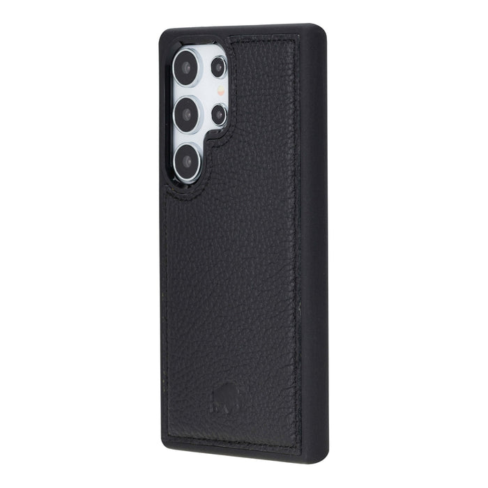 York Leather Samsung S25 Ultra Case, Pebble Black - BlackBrook Case