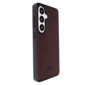 York Leather Samsung S26 Plus Case, Distressed Coffee - BlackBrook Case