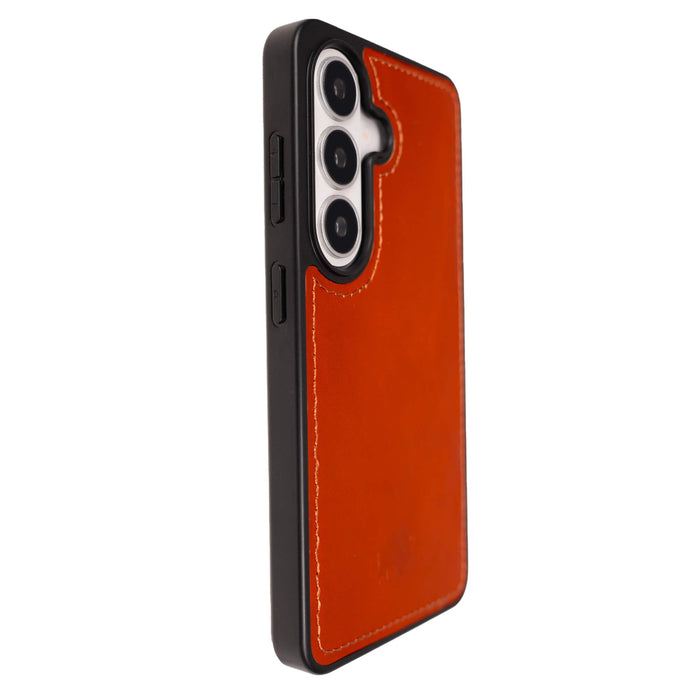York Leather Samsung S26 Plus Case, Burnished Tan - BlackBrook Case