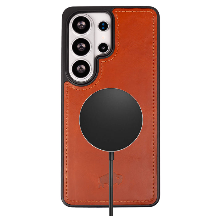 York Leather Samsung S26 Ultra Case, Burnished Tan - BlackBrook Case