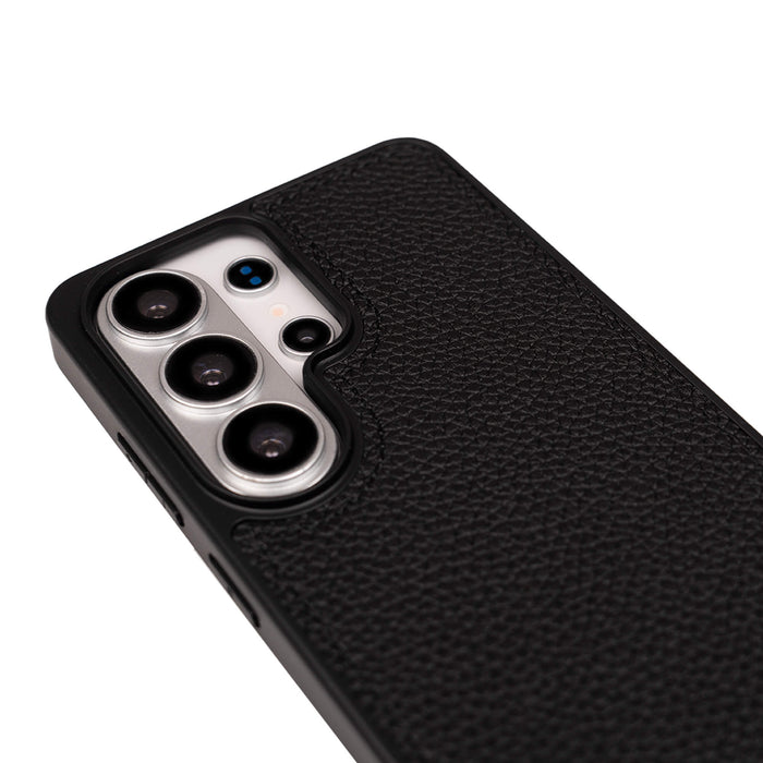 York Leather Samsung S26 Ultra Case, Pebble Black - BlackBrook Case