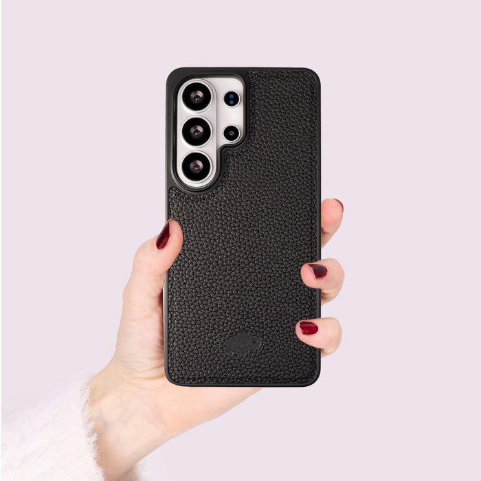 York Leather Samsung S26 Ultra Case, Pebble Black - BlackBrook Case