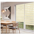 Zebra Roller Blind 95x230cm Day Night Dual Layer Privacy Beige Window Blind-317